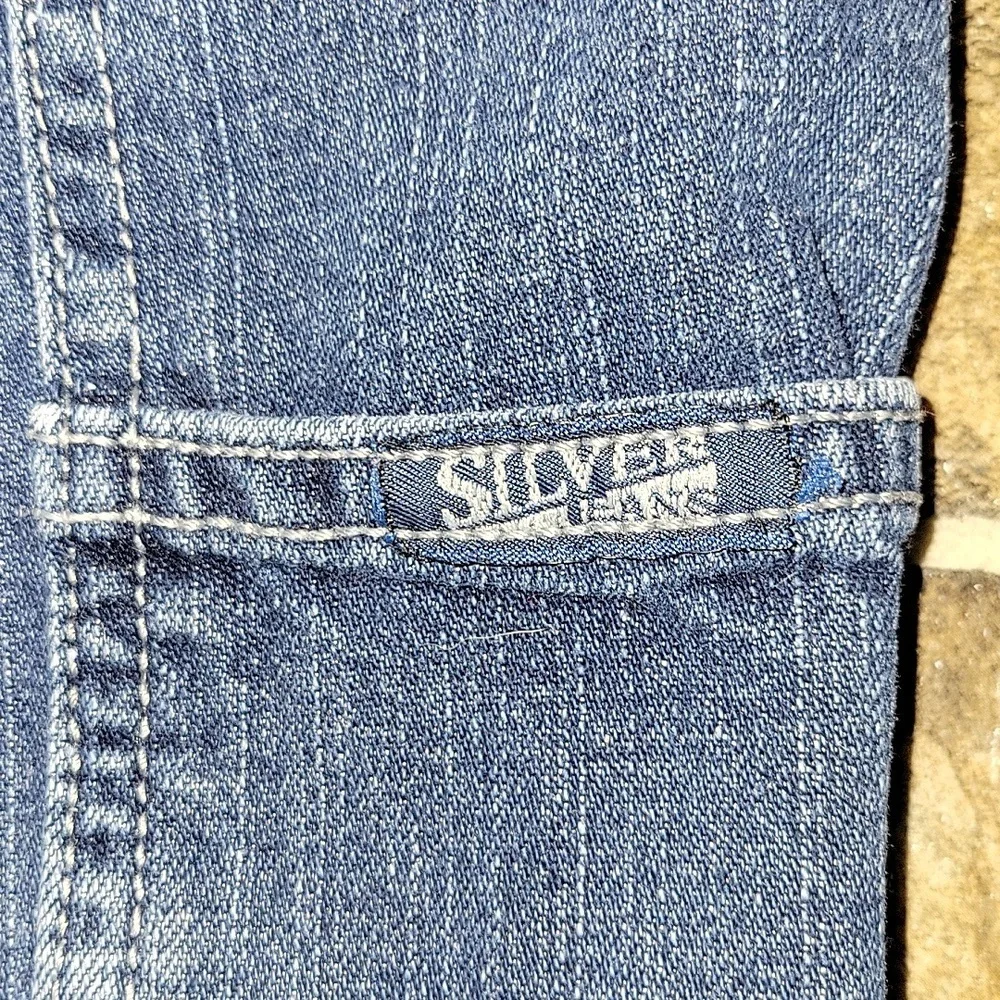 Vtg Silver Jeans Mens Size 38 Blue Denim Carpenter Shorts